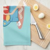 Sinterklaas op de bank in pyjama theedoek (Quarter Fold)