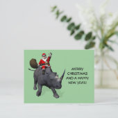 Sinterklaas op de Rijn Feestdagenkaart (Staand voorkant)