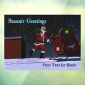 Sinterklaas op de weg - Groeten van het seizoen Raamsticker (Vel 3)