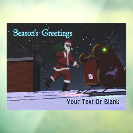 Sinterklaas op de weg - Groeten van het seizoen Raamsticker (Vel 3)