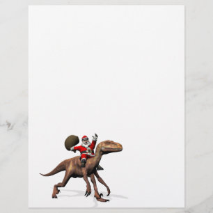 Sinterklaas op Deinonychus