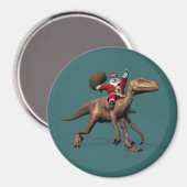 Sinterklaas op Deinonychus Magneet (Voorkant / Achterkant)