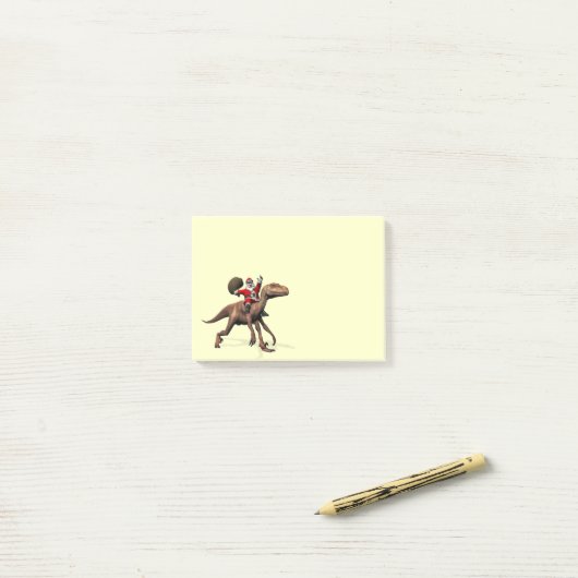 Sinterklaas op Deinonychus Post-it® Notes (Op bureau)