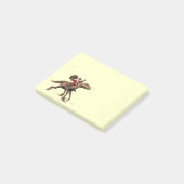 Sinterklaas op Deinonychus Post-it® Notes (Schuin)