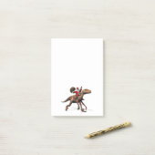 Sinterklaas op Deinonychus Post-it® Notes (Op bureau)