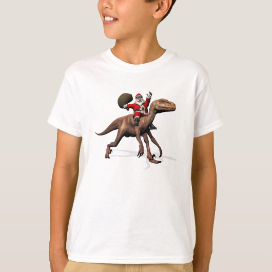 Sinterklaas op Deinonychus T-shirt (Voorkant)