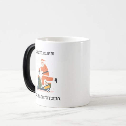 Sinterklaas op een scooter Mok (Voorkant links)