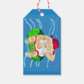 Sinterklaas op feestdagen cadeaulabel (Voorkant)