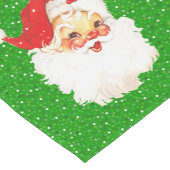 Sinterklaas op feestelijke groene Confetti Korte Tafelloper (Hoek)