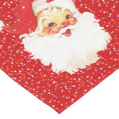 Sinterklaas op feestrode Confetti Korte Tafelloper (Hoek)