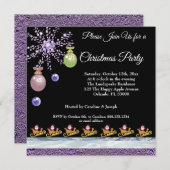 Sinterklaas op goud, amethyst en ijsksneeuw en Fol Kaart (Voorkant / Achterkant)