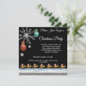 Sinterklaas op gouden, zilverkleurige en ijskoude  kaart (Staand voorkant)