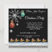 Sinterklaas op gouden, zilverkleurige en ijskoude  kaart (Voorkant)