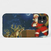 Sinterklaas op het dak Case-Mate iPhone case (Achterkant (horizontaal))
