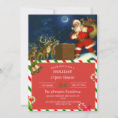 Sinterklaas op het dak kaart (Voorkant)