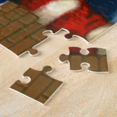 Sinterklaas op het dak legpuzzel (Zijkant)