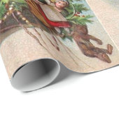 Sinterklaas op het luchtschip cadeaupapier (Rol Hoek)