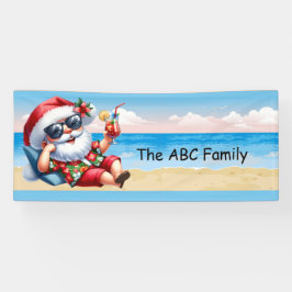 Sinterklaas op het strand Kerstmis in juli Feest Spandoek