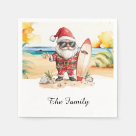 SINTERKLAAS op het strand voor Kerstmis in juli Servet