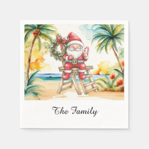 SINTERKLAAS op het strand voor Kerstmis in juli Servet
