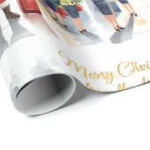 Sinterklaas op het vliegveld cadeaupapier (Rol Hoek)