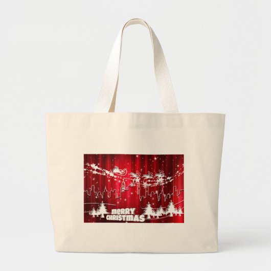 Sinterklaas op het werk grote tote bag (Voorkant)