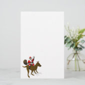 Sinterklaas op Kangaroo Briefpapier (Staand voorkant)