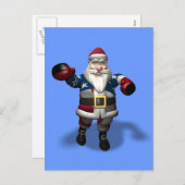 Sinterklaas op kerstdag feestdagenkaart (Voorkant / Achterkant)