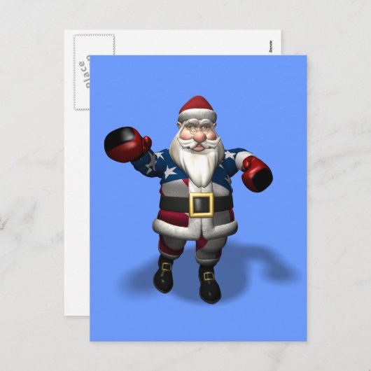 Sinterklaas op kerstdag feestdagenkaart (Voorkant / Achterkant)