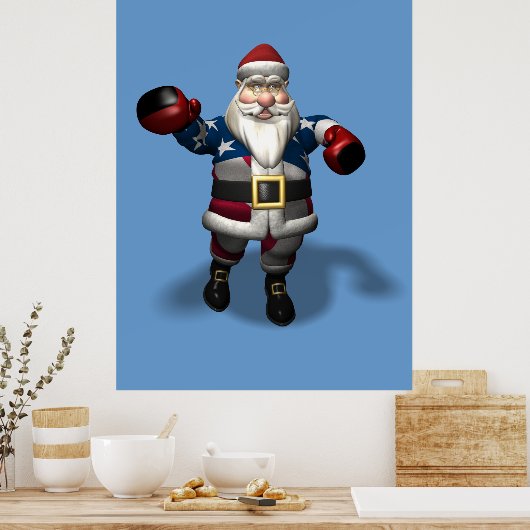 Sinterklaas op kerstdag poster (Keuken)