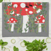 Sinterklaas op Magische paddenstoel Theedoek (Gevouwen)