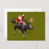 Sinterklaas op mazen feestdagenkaart (Voorkant / Achterkant)