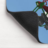 Sinterklaas op motortrede muismat (Hoek)