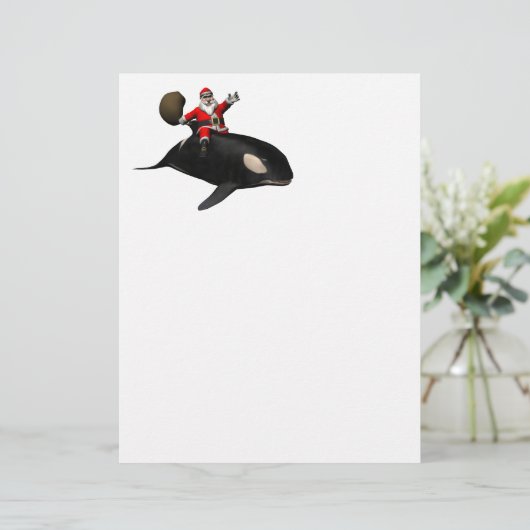 Sinterklaas op Orca (Staand voorkant)