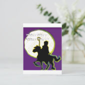 sinterklaas op paard briefkaart (Staand voorkant)