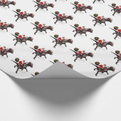 Sinterklaas op Pachyosaurus Cadeaupapier (Hoek)