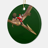 Sinterklaas op Quetzalcoatlus Keramisch Ornament (Links)