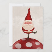 Sinterklaas op schimmels feestdagenkaart (Voorkant)