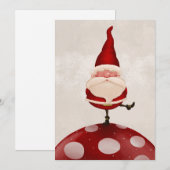 Sinterklaas op schimmels feestdagenkaart (Voorkant / Achterkant)