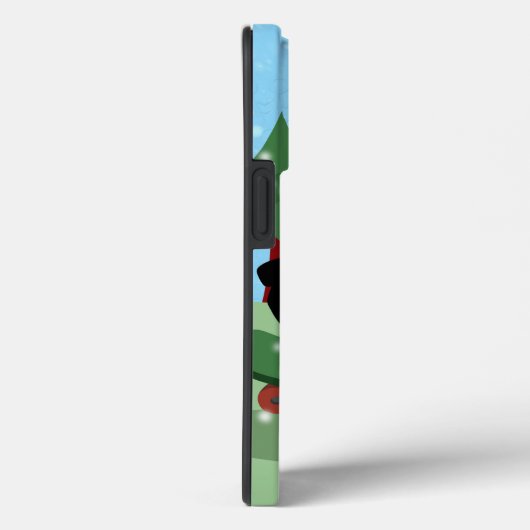 Sinterklaas op skateboard Case-Mate iPhone case (Achterkant / Rechts)