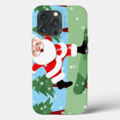 Sinterklaas op skateboard Case-Mate iPhone case (Achterkant)