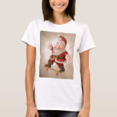 Sinterklaas op skateboard t-shirt (Voorkant)