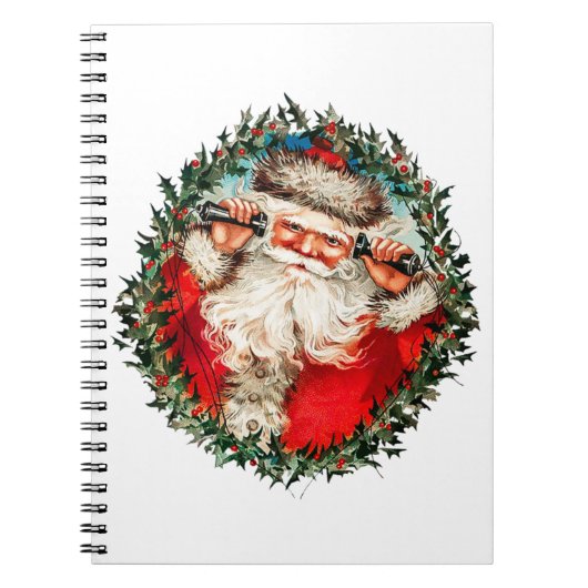 Sinterklaas op snaartelefoons notitieboek (Voorkant)