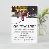 Sinterklaas op uitnodiging voor Kerstmis op breedb (Staand voorkant)