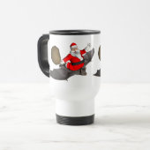 Sinterklaas op vliegende biet reisbeker (Voorkant links)