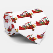 Sinterklaas op vliegtuig met Cadeaus Stropdas (Opgerold)