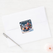 Sinterklaas op vrachtwagen Sticker (Envelop)