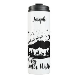 Sinterklaas over de bergen thermosbeker