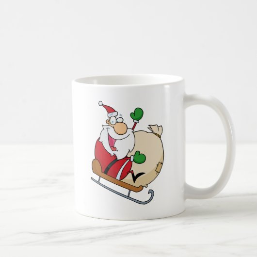 Sinterklaas over Sleigh Koffiemok (Rechts)
