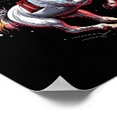 Sinterklaas Paard Kerstmis Art Paardrijden Jurk Poster (Hoek)